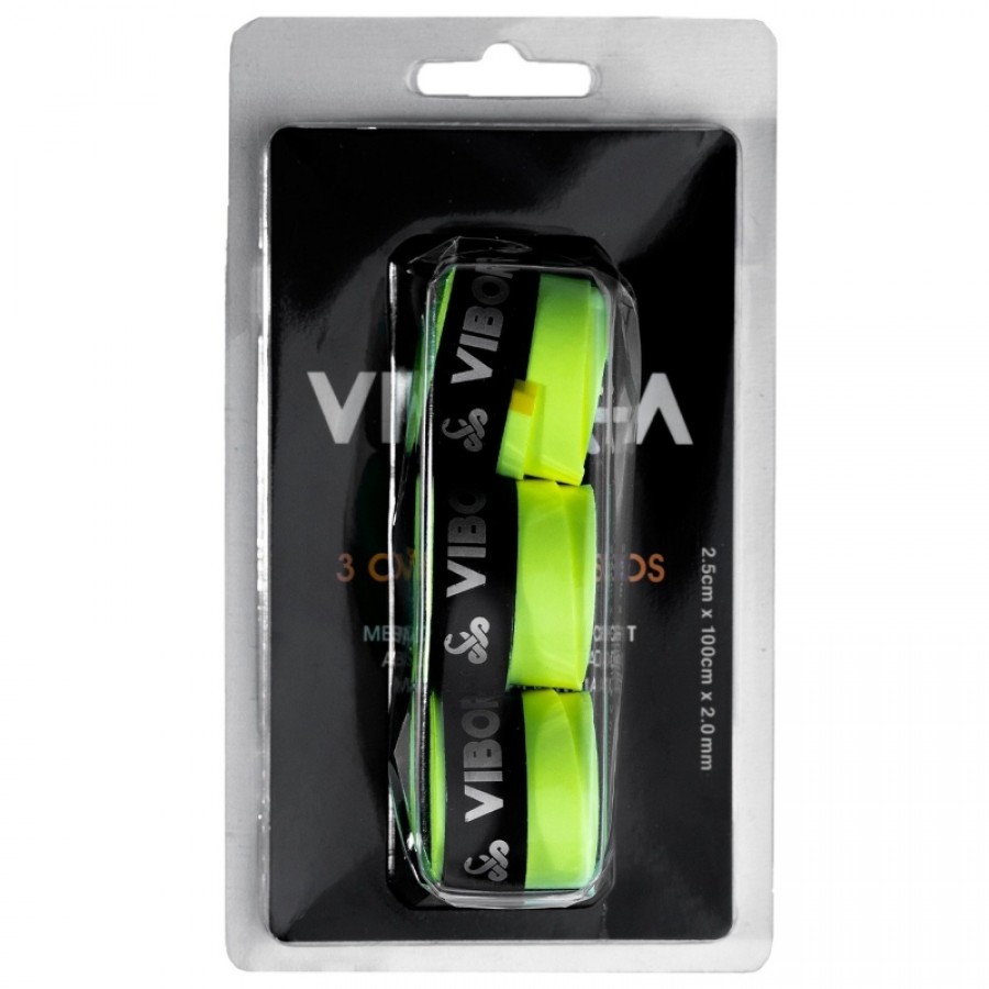 Blister Vibora Pro Liso Amarillo Fluor 3 Surgrips   Offre - Pas cher