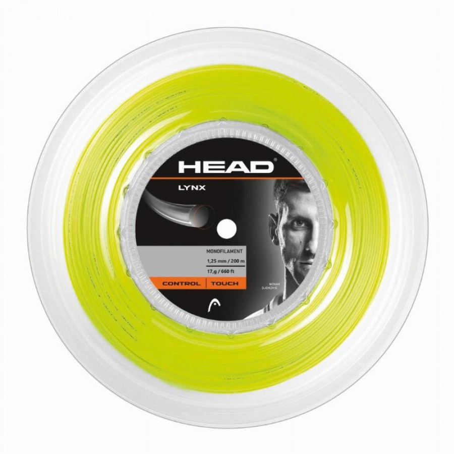 Bobina Cordaje 200m Head Lynx 1,25mm Amarillo  Oferta + Barato