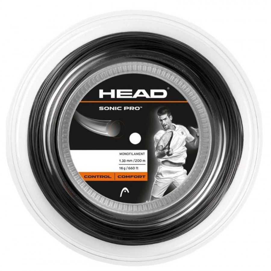 200m Head Sonic Pro 1.30mm Bobine de corde noire  Offre - Pas cher