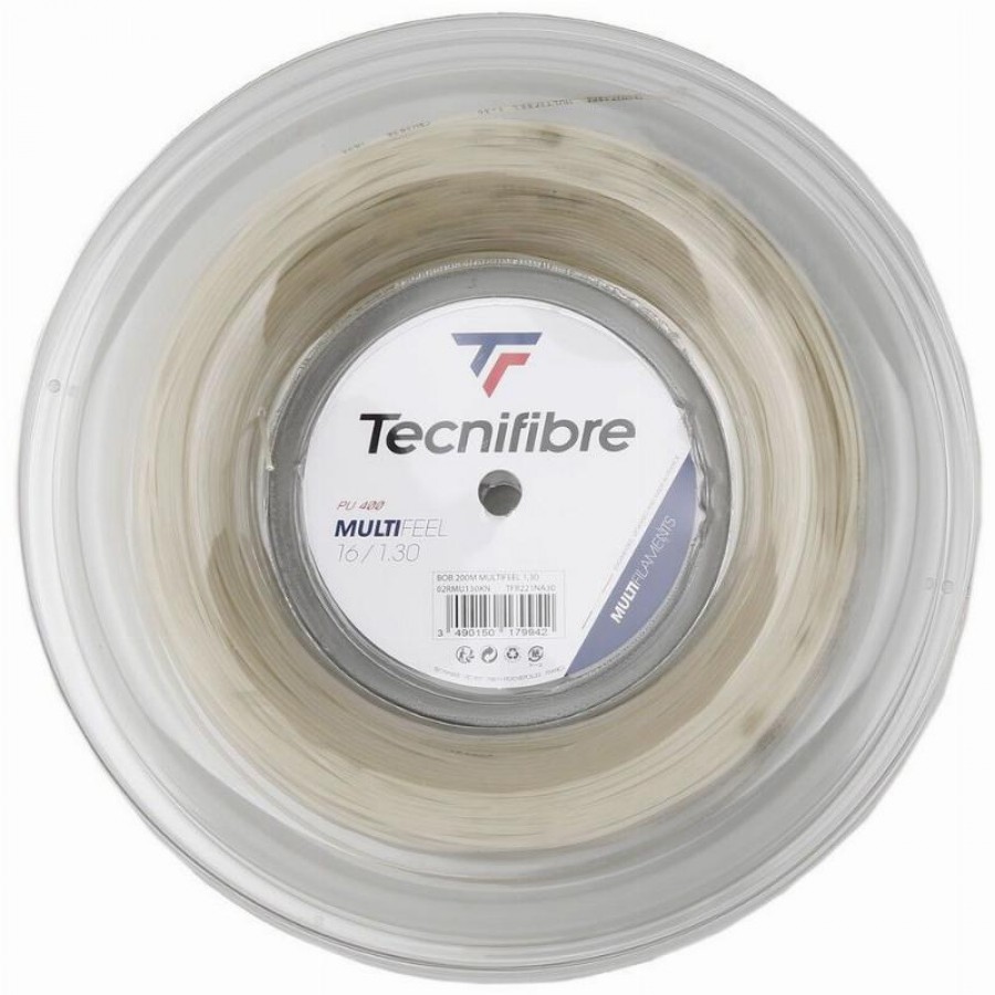 200m Tecnifibre Multifeel 1.30mm Moulinet Naturel  Offre - Pas cher