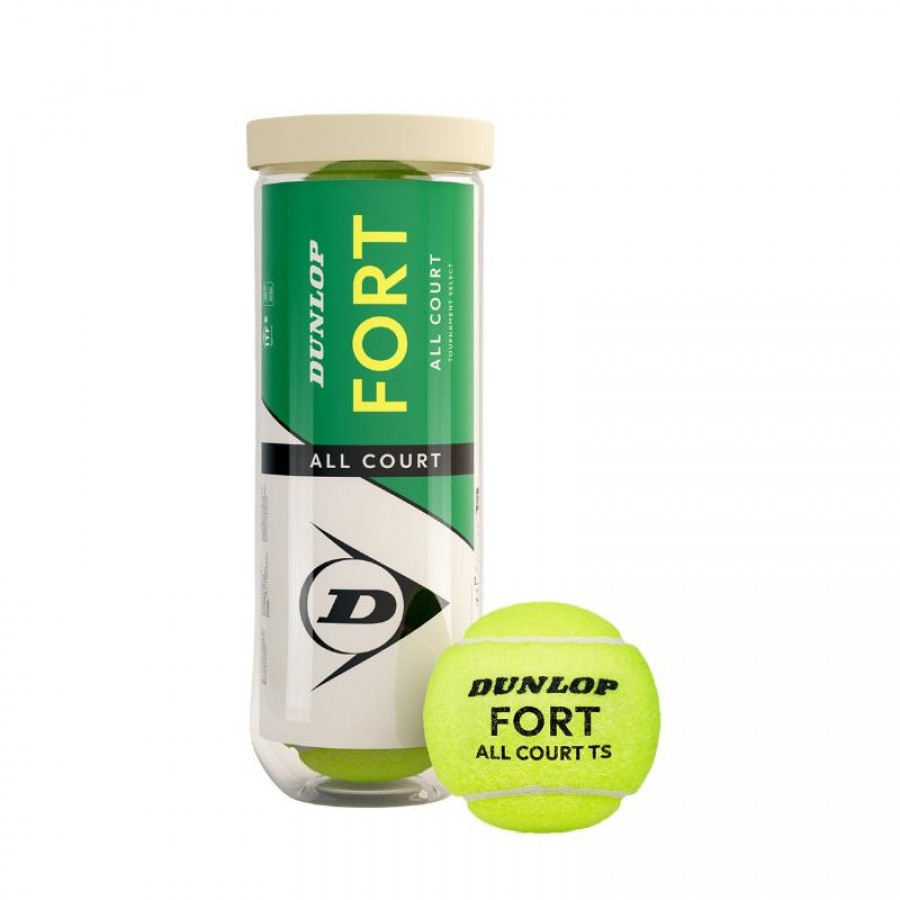 Bote de 3 Pelotas Dunlop Fort All Court  Offer + Cheap