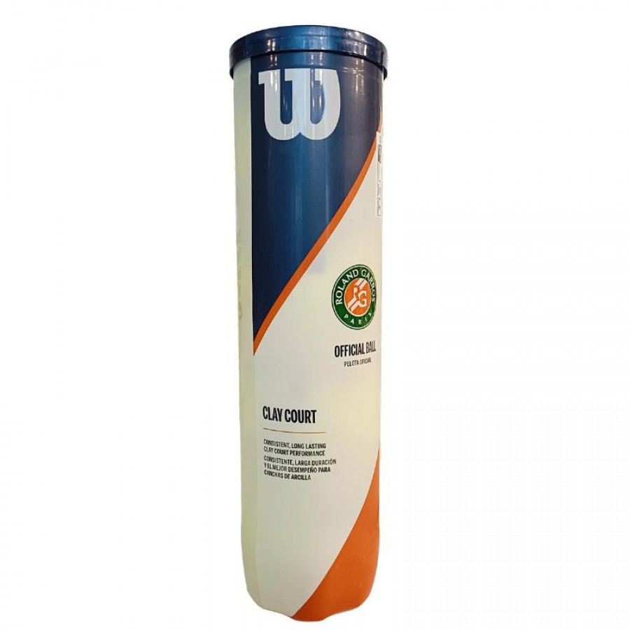 4-Pelotas Dinghy Wilson Roland Garros Clay Court  Offer + Cheap