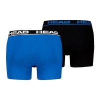 Boxers Head Basic Blue Indigo Preto 2 Unidades  Oferta + Barato