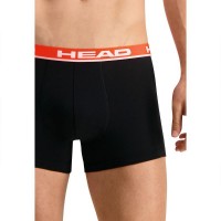 Head Basic Boxers Gris Rouge 2 Unites  Offre - Pas cher