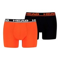 Boxers Head Basic Naranja Negro 2 Unidades  Oferta + Barato
