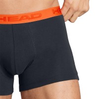 Boxer Tete Orange Bleu Noir 2 unites  Offre - Pas cher