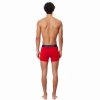 Boxers Lacoste Azul Marino Blanco Rojo 3 Unidades  Oferta + Barato