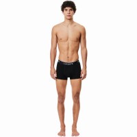 Boxers Lacoste Casual Negro 3 Unidades  Oferta + Barato