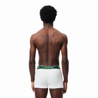 Boxers Lacoste Negro Blanco Gris Vigore 3 Unidades  Oferta + Barato
