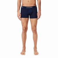Lacoste Pique Navy Blue Boxers 3 Units  Offer + Cheap