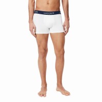 Boxers Lacoste Pique Azul Marino Blanco Rojo 3 Unidades  Oferta + Barato