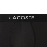 Boxers Lacoste Piqué Preto 3 Unidades  Oferta + Barato