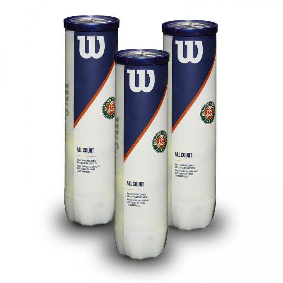 Pack de 3 deriveurs Wilson Roland Garros 4-Pack  Offre - Pas cher