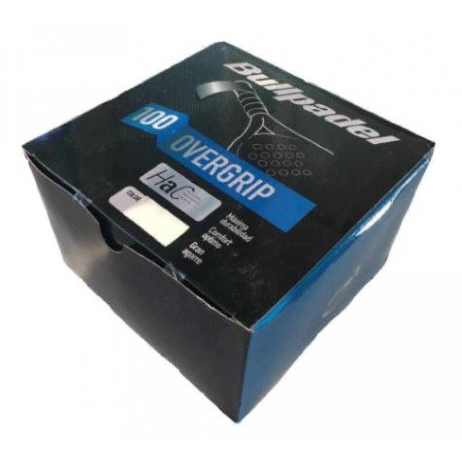 Caja Overgrips Bullpadel Blanco 100 Unidades  Oferta + Barato