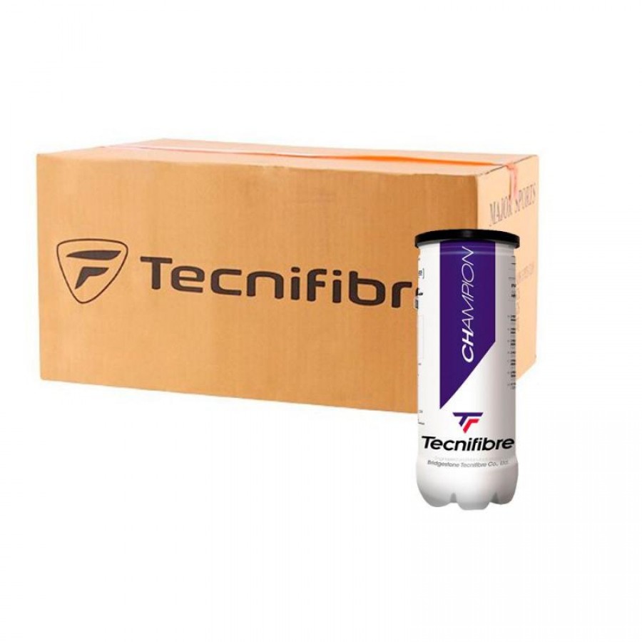 Cajon 108 Pelotas - 36 Pots de 3 unites - Tecnifibre Champion  Offre - Pas cher