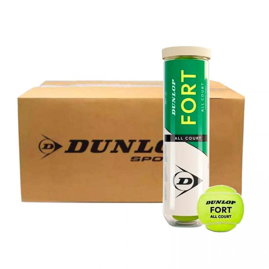 Cajon 72 Pelotas - 18 Botes de 4 Uds - Dunlop Fort All Court Tennis  Offre - Pas cher