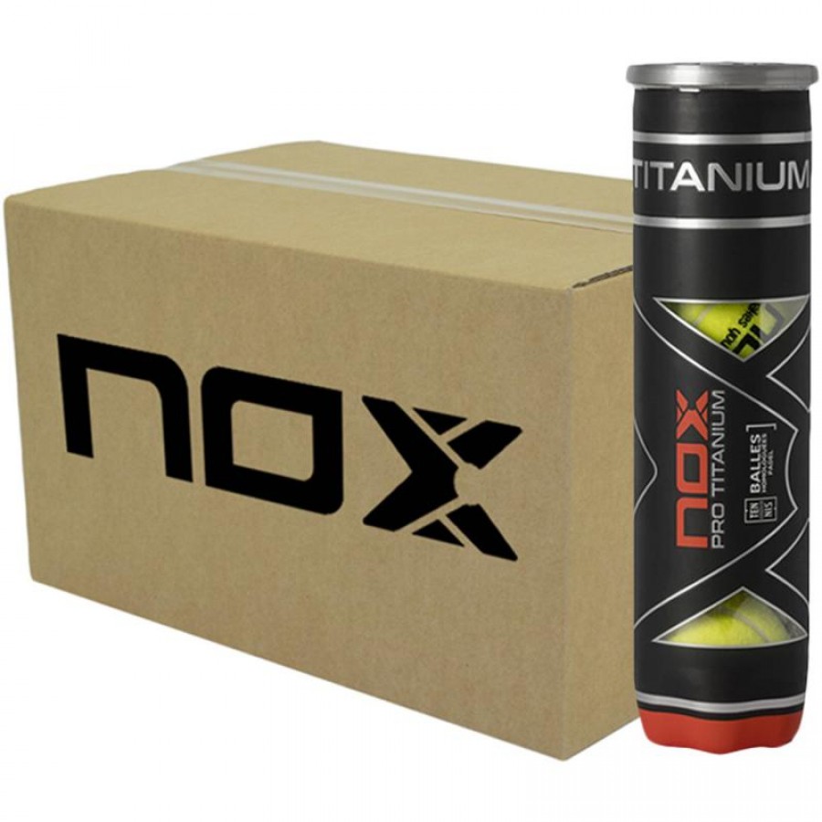 Cajon 96 Pelotas - 24 Botes de 4 uds - Nox Pro Titanium