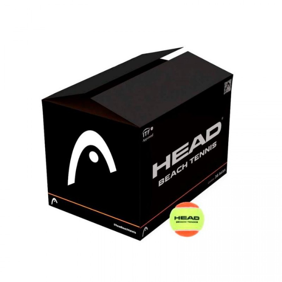 Balles de tennis de plage Cajon Head 36 unites  Offre - Pas cher