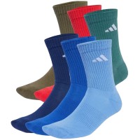 Calcetines Adidas Cushioned Crew Azul Oscuro 6 Pares