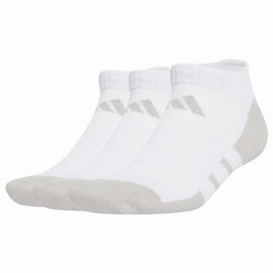 Calcetines Adidas Essentials Cushioned Low Blanco Gris 3 Peças  Oferta + Barato