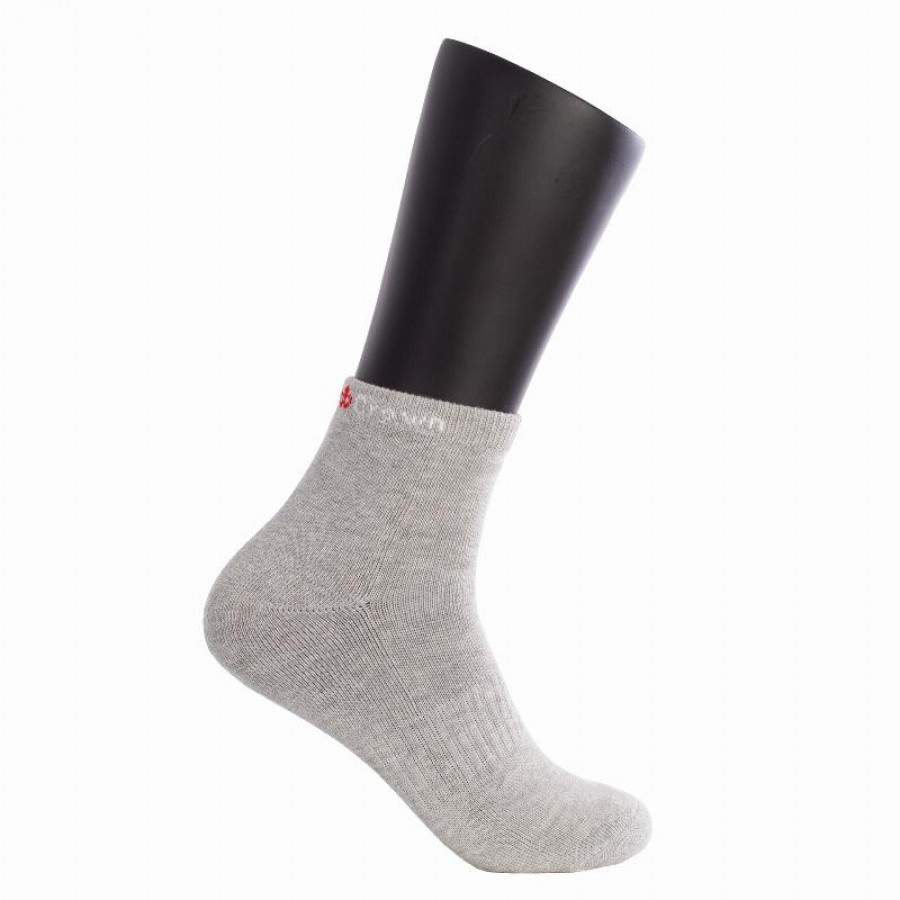 Meias de tornozelo Black Crown Pro cinza 1 par  Oferta + Barato