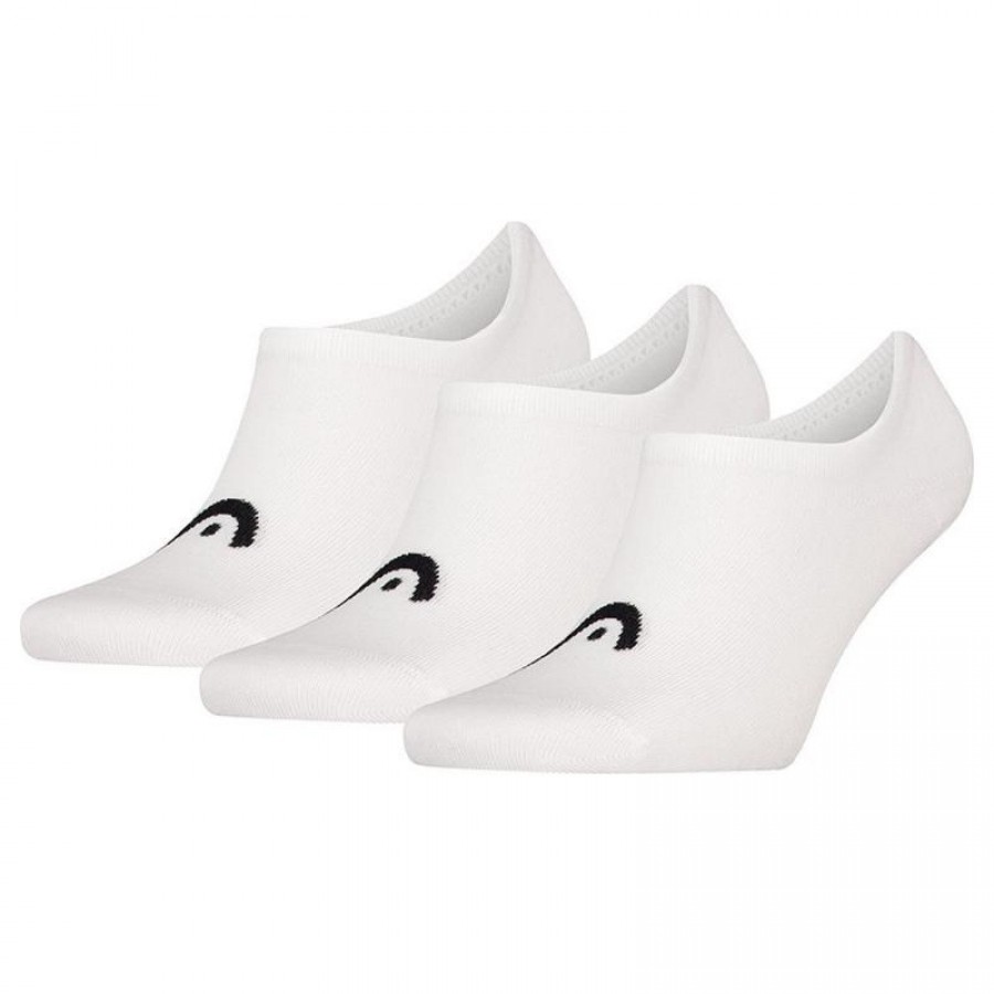 Head All Sports Invisible Chaussettes Blanches 3 Paires  Offre - Pas cher