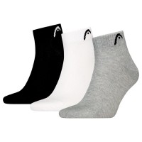 Calcetines Head All Sports Quarter Negro Blanco Gris 3 Pares  Offer + Cheap