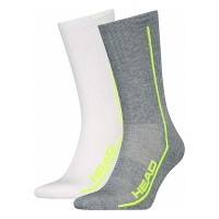 Head Performance Chaussettes Crew Blanc Lime Gris 2 Paires  Offre - Pas cher