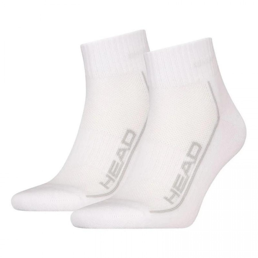 Calcetines Head Performance Quarter Blanco Gris 2 Pares  Offer + Cheap