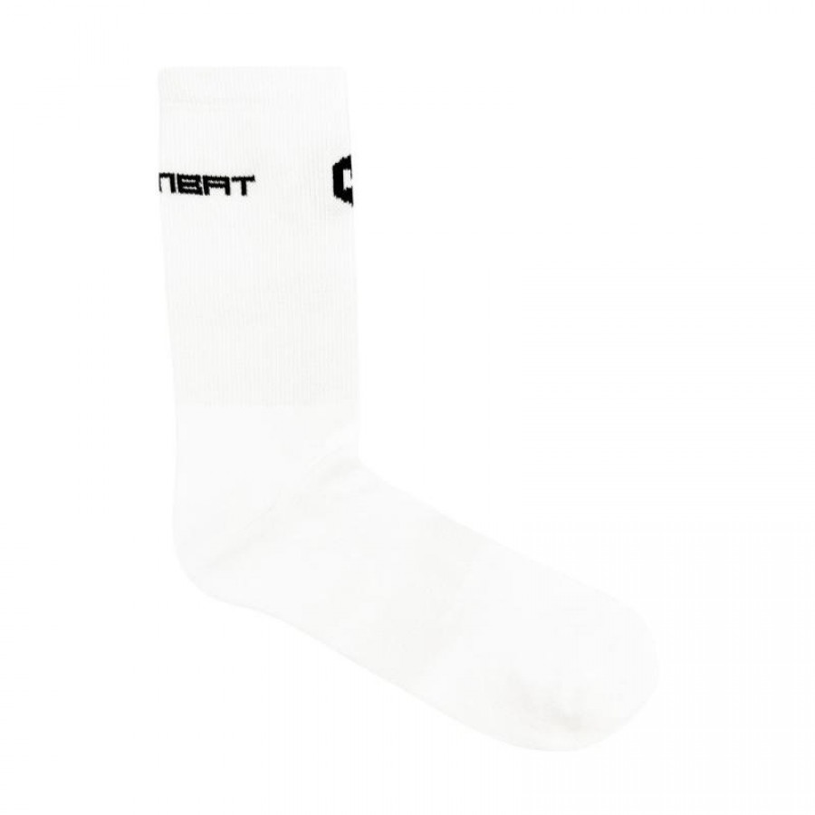 Meias Kombat Hex White 1 Par  Oferta + Barato
