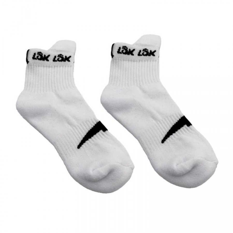Lok Short Accent White Socks 1 Pair  Offer + Cheap