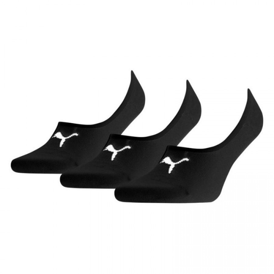 Calcetinas, Puma Footie, Mid Cut Negro, 3 pares  Oferta + Barato