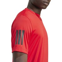 Camiseta Adidas Club 3 Stripes Rojo Negro  Oferta + Barato