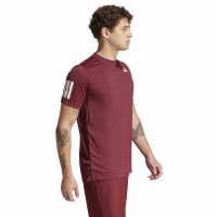 Adidas Club 3 Stripes Red Shadow T-Shirt  Offre - Pas cher