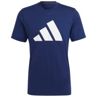 Adidas Essentials Dark Blue White T-shirt  Offer + Cheap