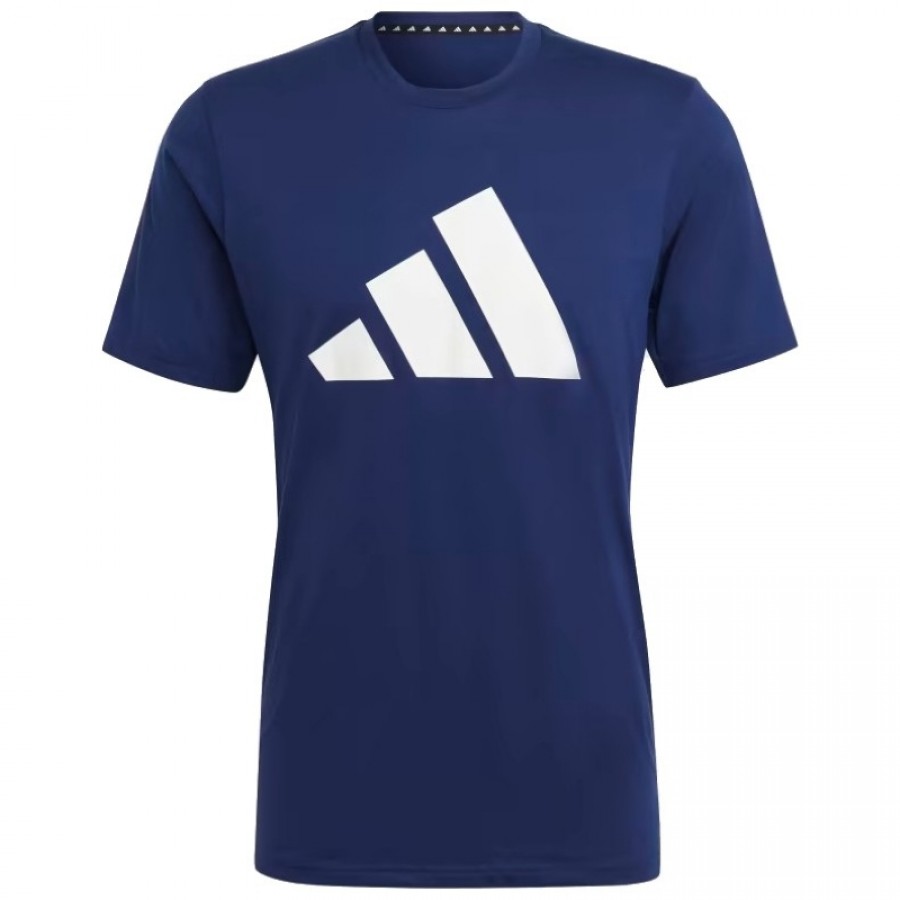 Adidas Essentials Dark Blue White T-shirt  Offer + Cheap