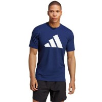 Adidas Essentials Dark Blue White T-shirt  Offer + Cheap
