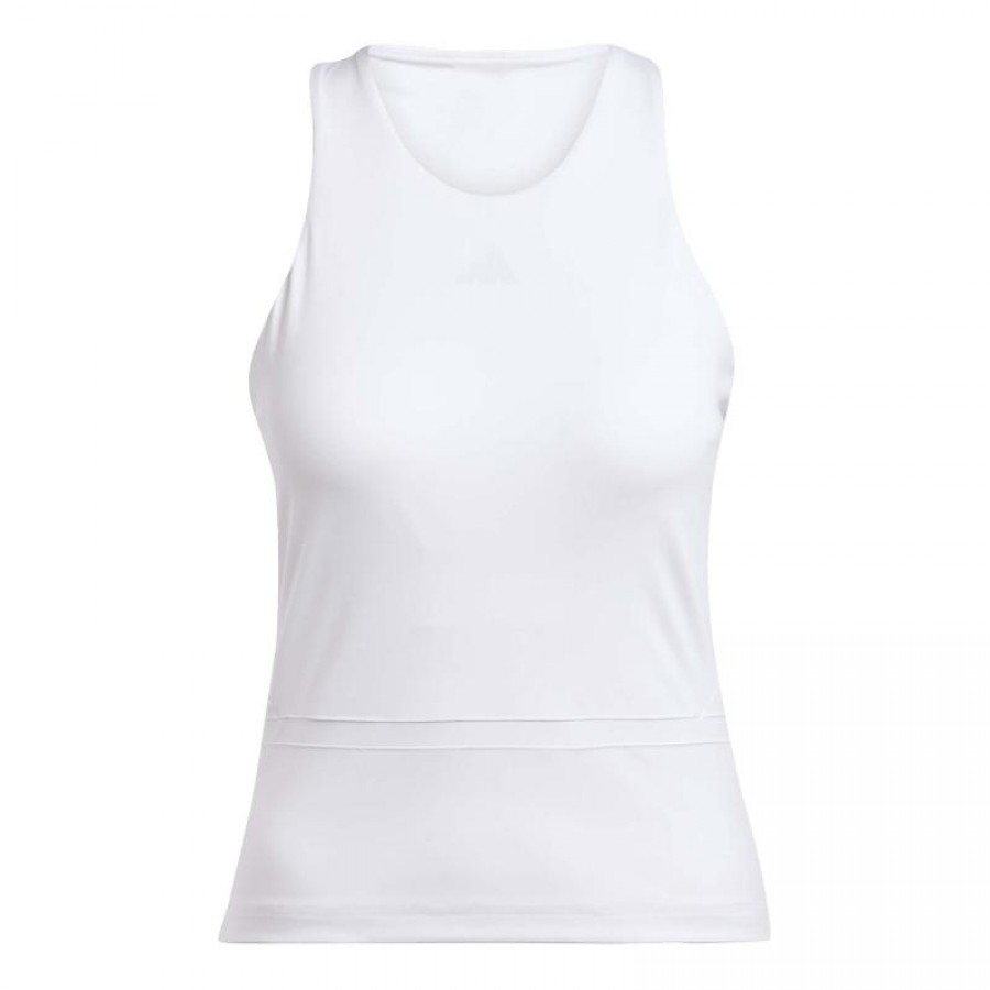 Camiseta Midi Feminina Adidas Y-Tank Branca  Oferta + Barato