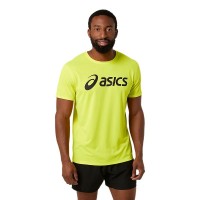 Asics Core Fluorescent Yellow Performance Black T-shirt  Offer + Cheap