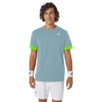 Camiseta Asics Court Azul Lima Electrico  Oferta + Barato