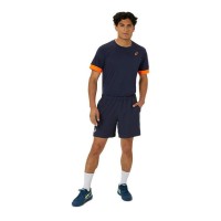Asics Court Midnight Blue Orange T-Shirt  Offer + Cheap