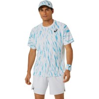 Camiseta Asics Game Blanco Brillante  Oferta + Barato