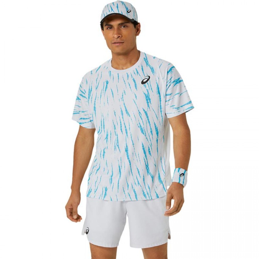Camiseta Asics Game Blanco Brillante  Oferta + Barato