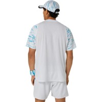 Camiseta Asics Game Blanco Brillante  Oferta + Barato