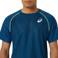 Camiseta Asics Match Azul Mako  Oferta + Barato