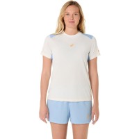 Camiseta Asics Padel Court Crema Mujer  Oferta + Barato