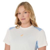 Camiseta Asics Padel Court Crema Mujer  Oferta + Barato