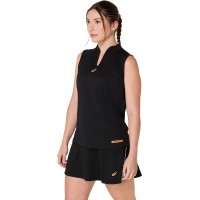 Camiseta Asics Padel Court Negro Mujer  Oferta + Barato