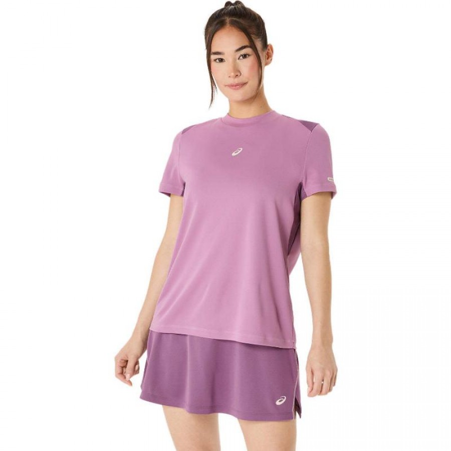 T-shirt femme Asics Padel Court Ube  Offre - Pas cher