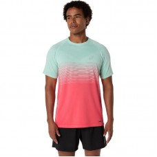 Camiseta Asics Seamless SS Top Coral Verde